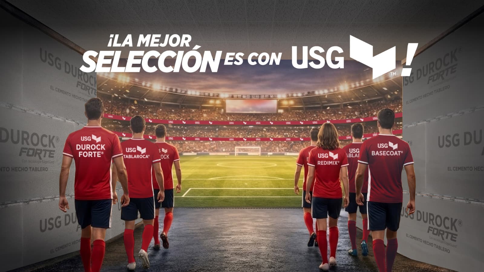 ¡La mejor selección es con USG! — Selección USG saliendo al campo